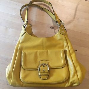 Coach Campbell Leather Hobo Handbag
